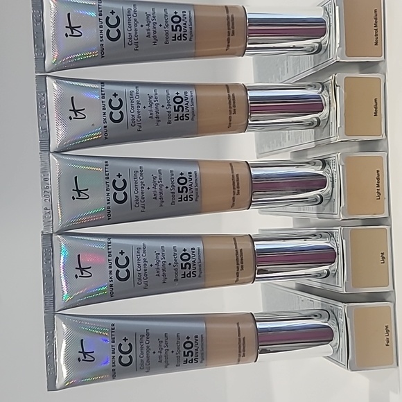 CHOOSE ✅ IT Cosmetics CC+ Cream with SPF 50+ Anti-Aging Foundation ✨ BNIB - Picture 8 of 15